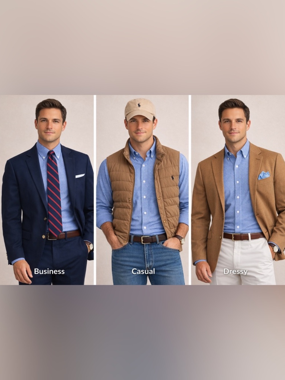 Ralph Lauren Navy and White Check Cotton Button-Down Shirt